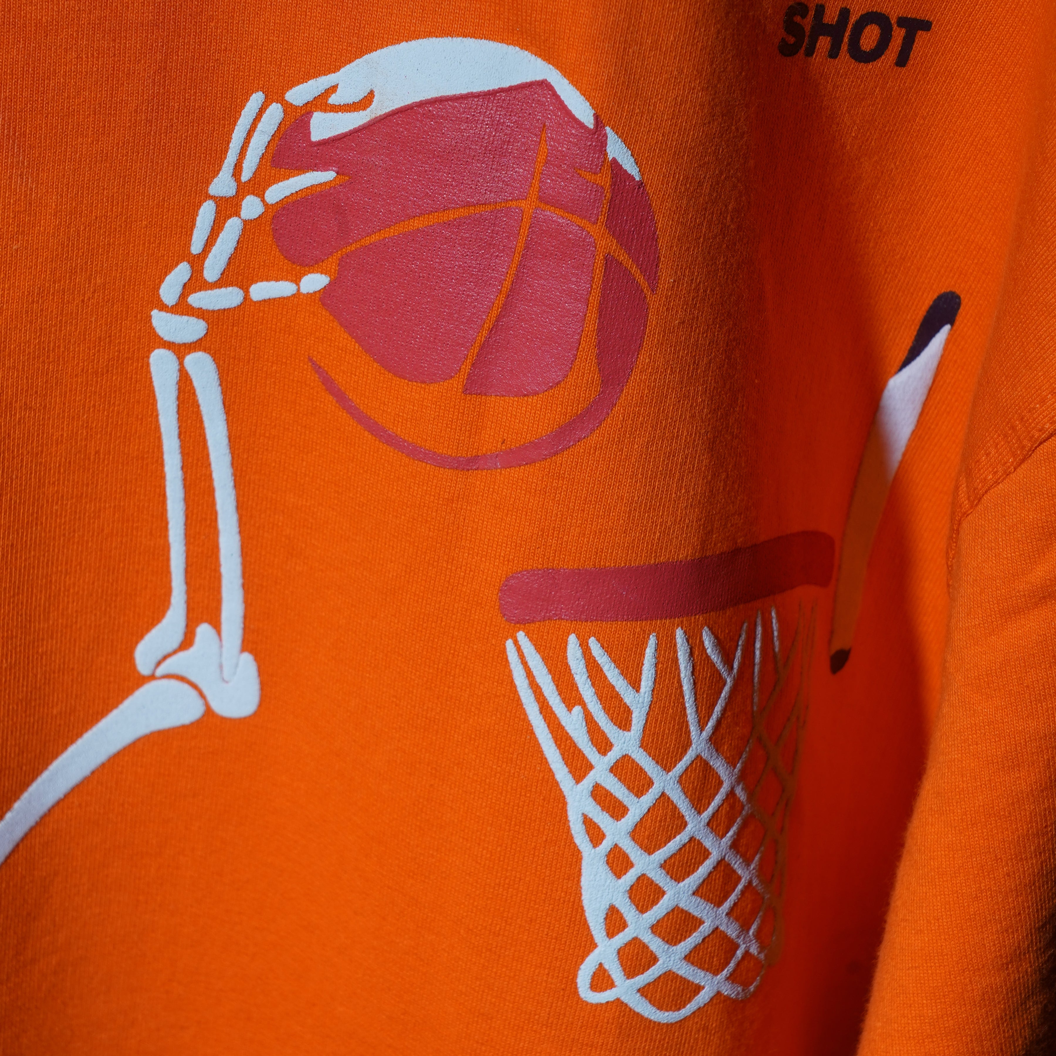 Orange Basketball Flame T-Shirt