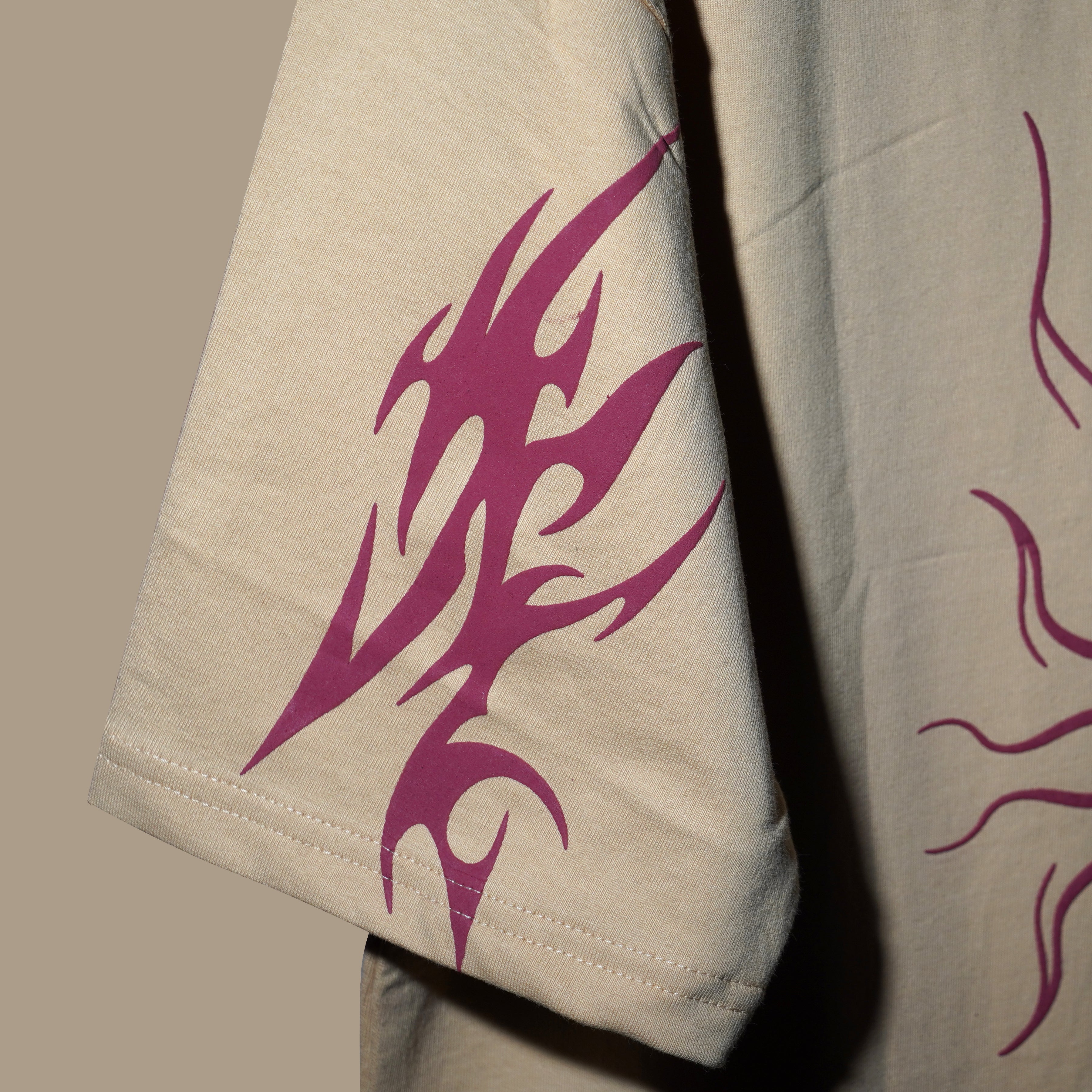 Beige Blazing Aura T-Shirt