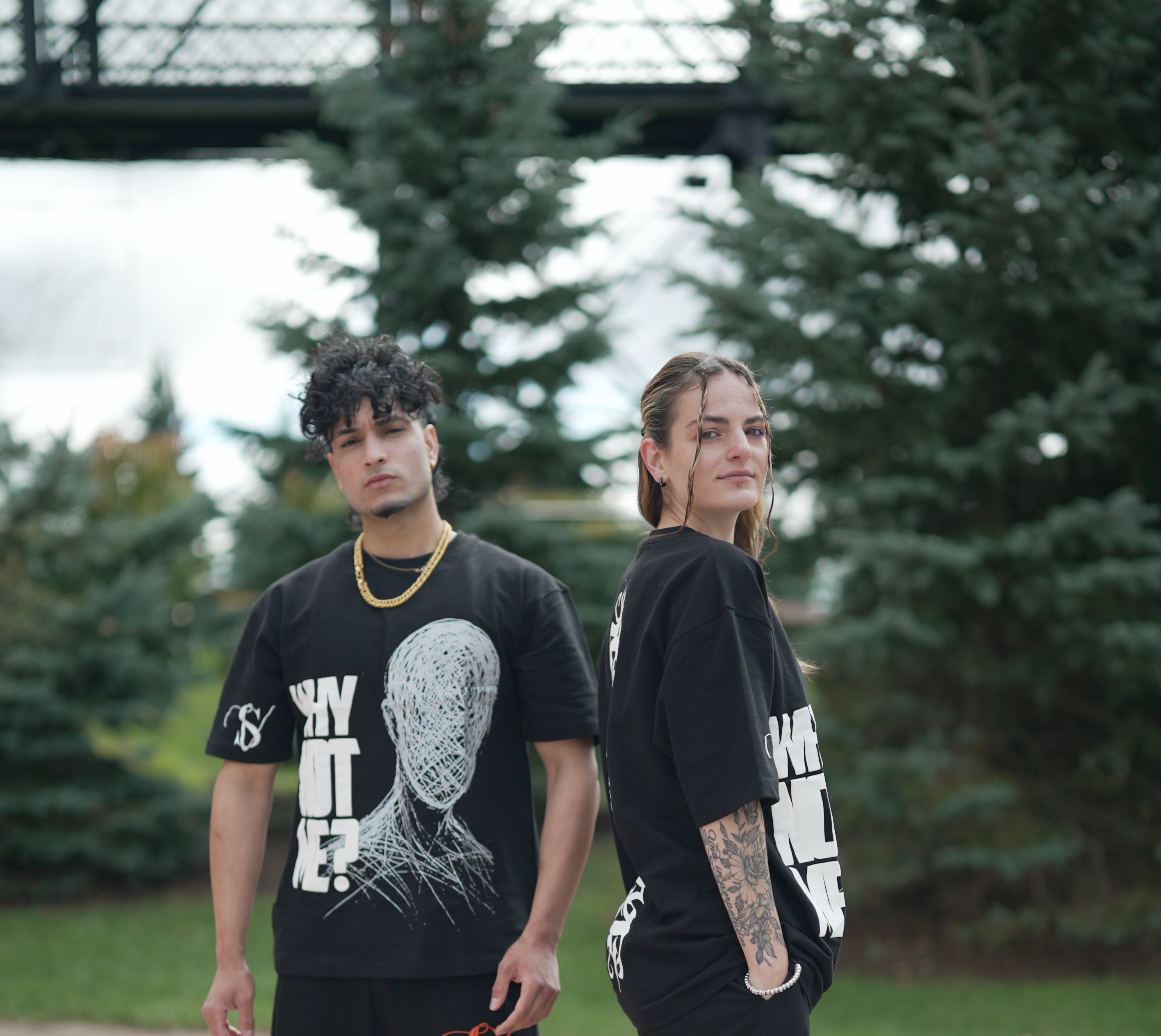 Black Headspace Statement T-Shirt