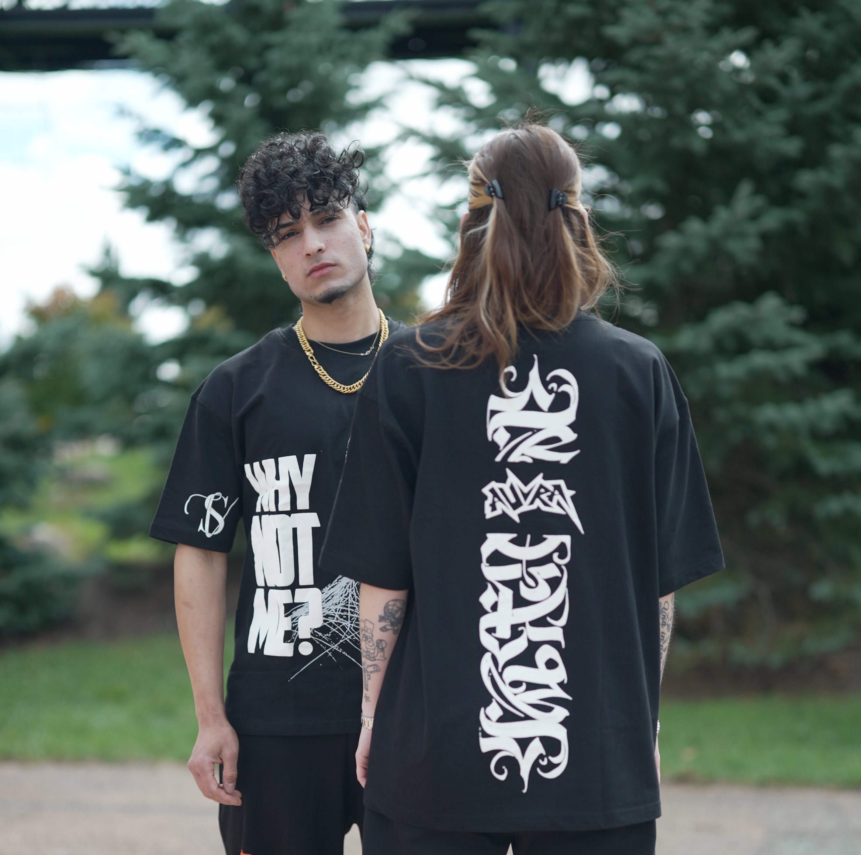 Black Headspace Statement T-Shirt