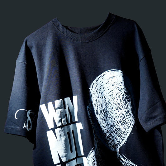 Black Headspace Statement T-Shirt