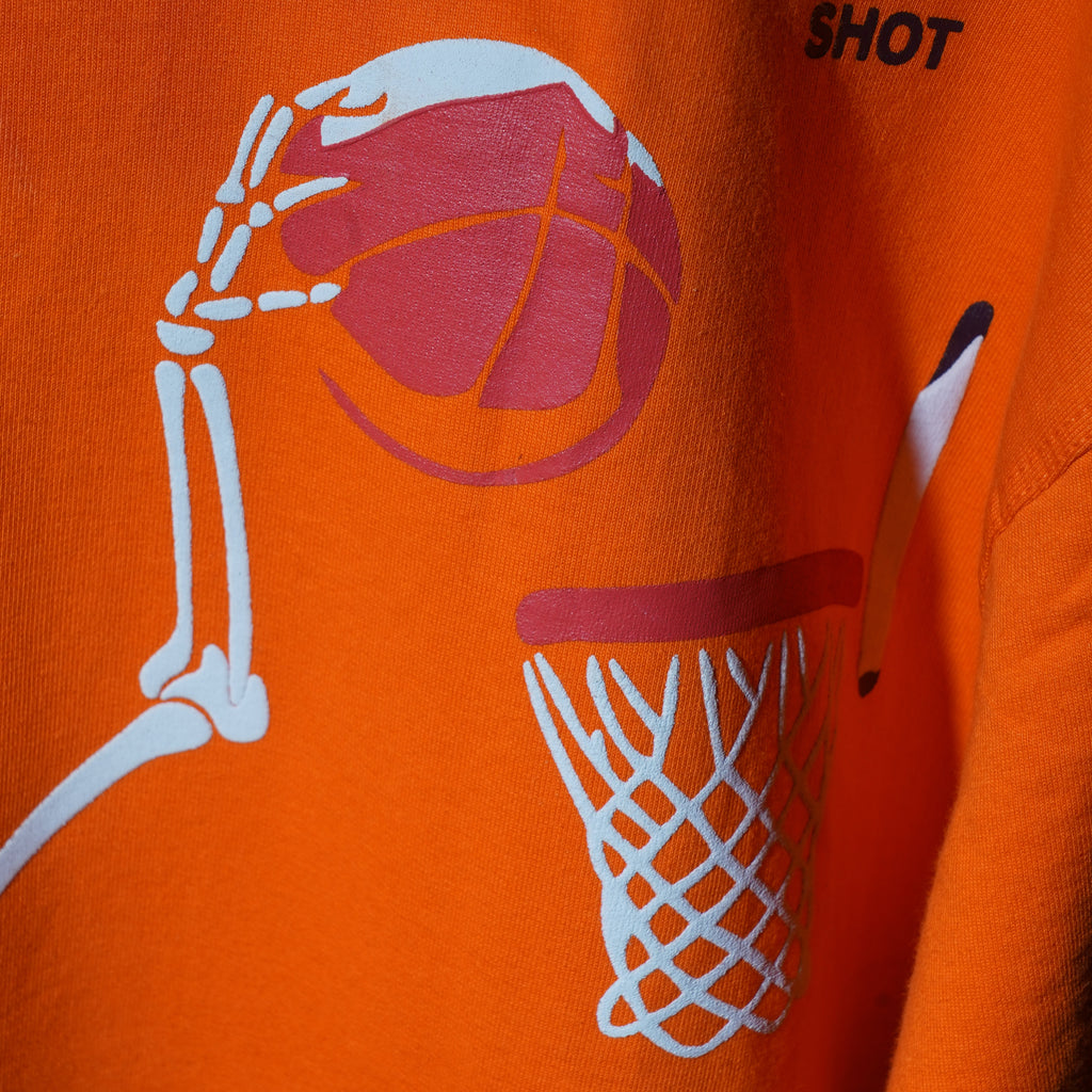 Orange Basketball Flame T-Shirt
