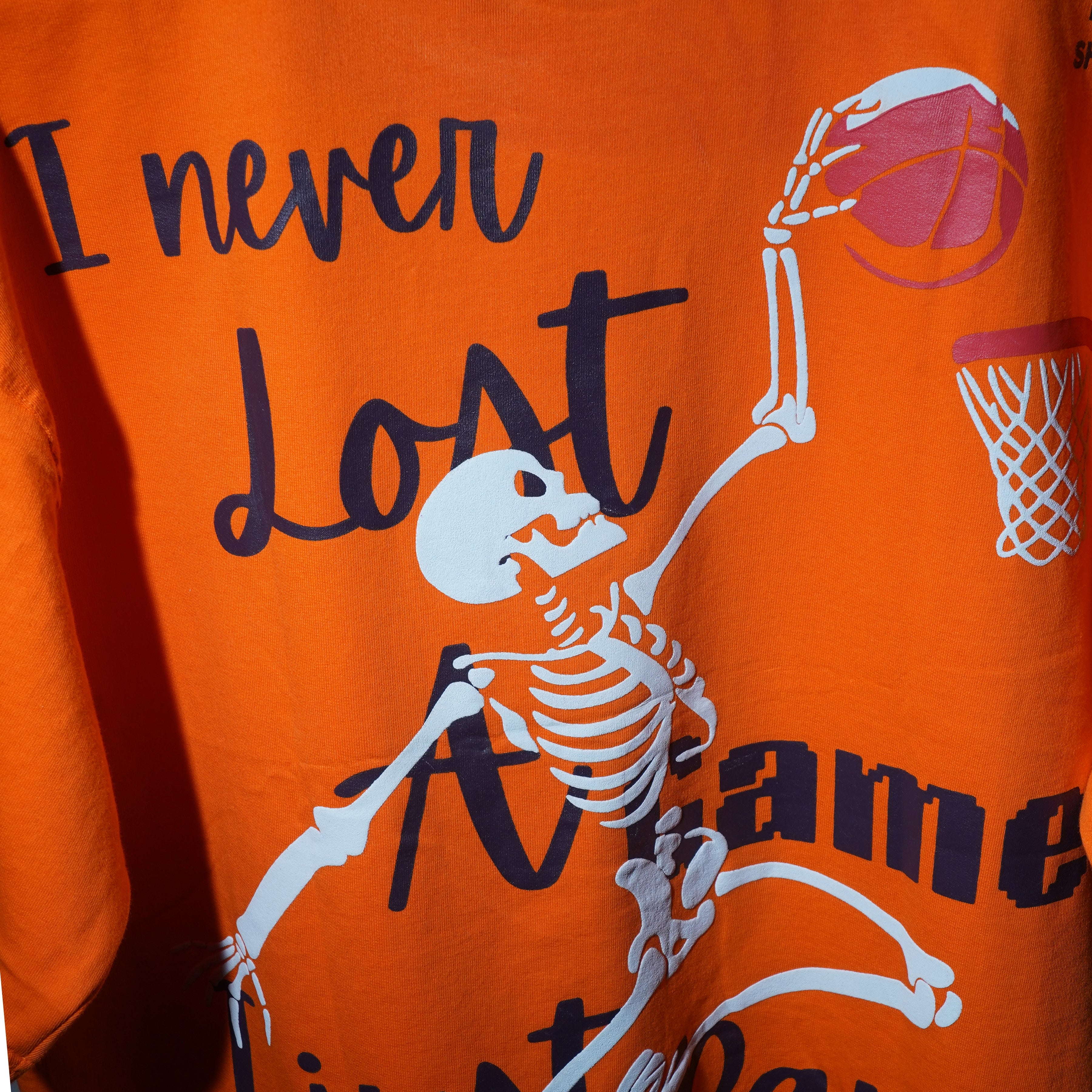 Orange Basketball Flame T-Shirt