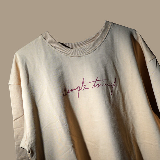 Beige Blazing Aura T-Shirt