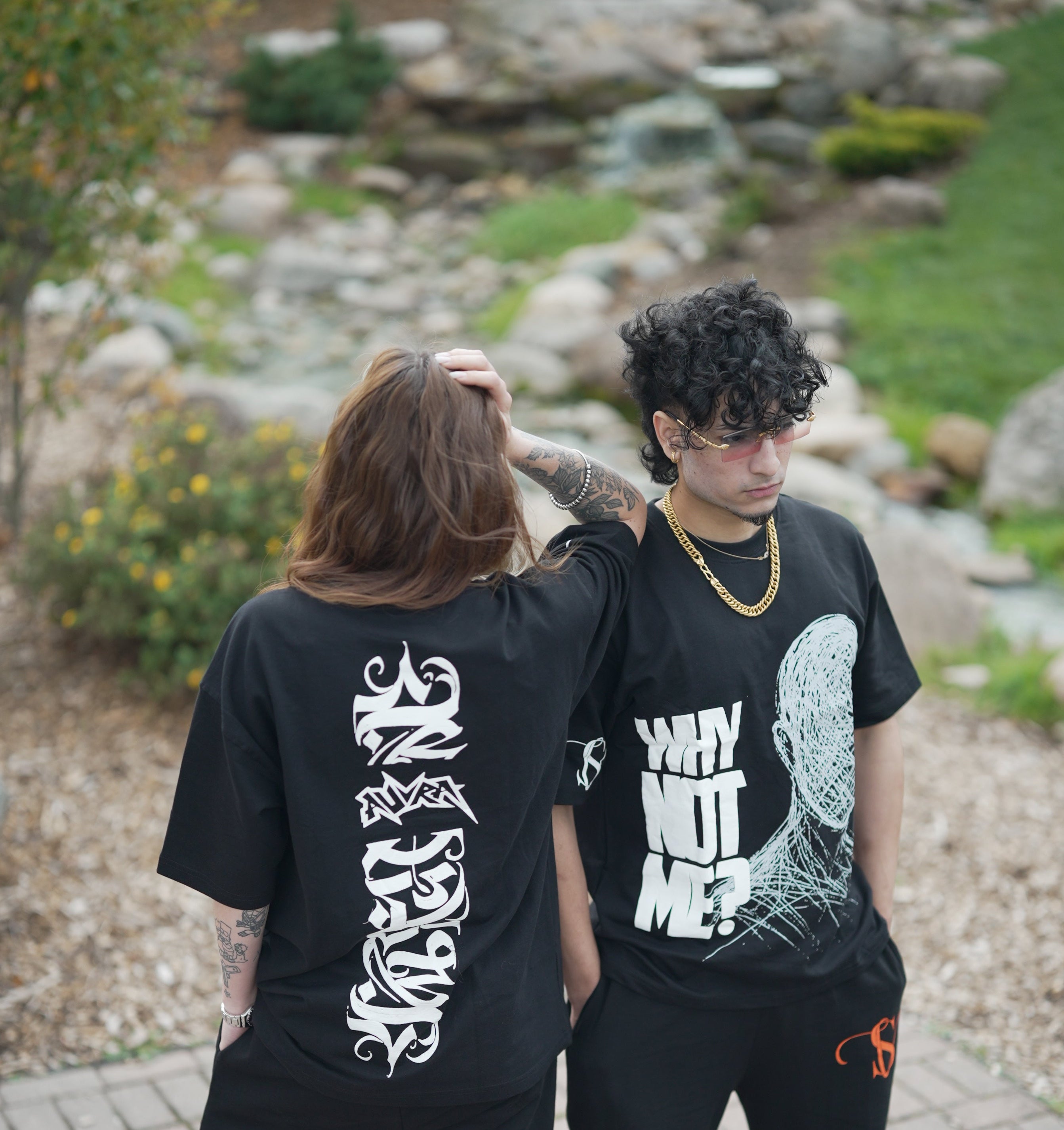 Black Headspace Statement T-Shirt